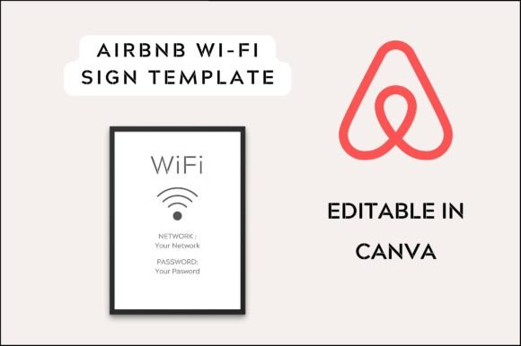 Editable Airbnb Wifi Sign Template: A Smart Tool for Superhosts and Rental Managers