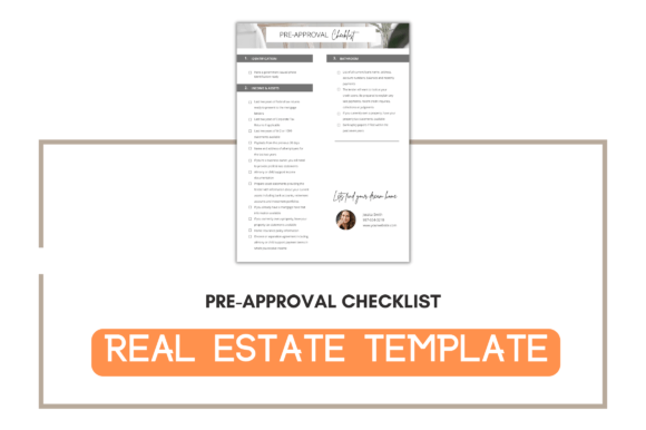 Editable Pre-Approval Checklist Template