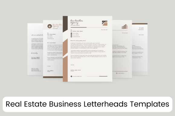 Editable Realtor Letterhead Templates