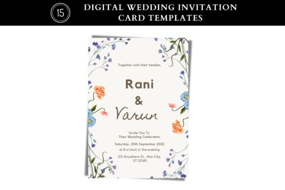 Modern Wedding Card Invitation Template