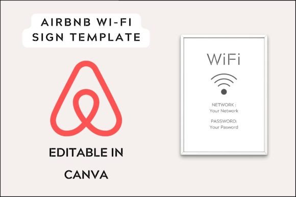 Printable Wifi Sign Airbnb Template: A Must-Have for Superhosts