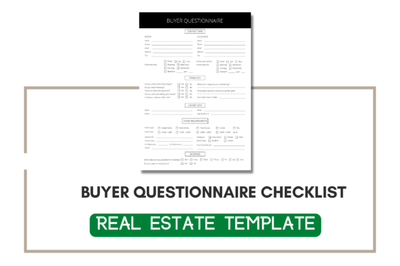 Save Time and Streamline Your Workflow with the Editable Buyer Questionnaire Checklist