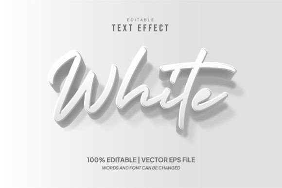 White 3D Embossed Editable Text Effect: A Versatile Design Tool for Creators